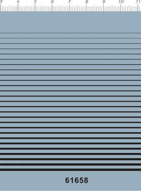 61658-A6418/9 线条直线 模型水贴纸