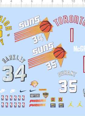 74650整版水贴MILE HIGH CITY 15 BARKLEY 34 TORONTO 1 蓝球六月