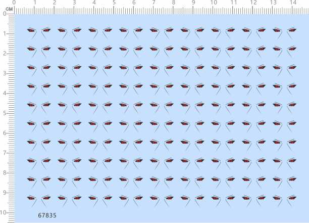 67835整版胶1/12火影忍者宇智波鼬眼睛比例模型人偶眼睛水贴 现货