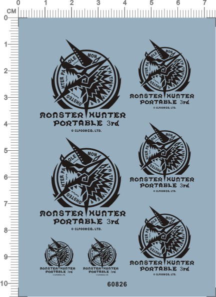 60826-A5306 monster hunter portable3rd怪物猎人的雷狼龙贴现货