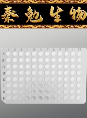 LABSELECT甄选 PP-96-NS-0200-W 0.2mL 96孔无裙边PCR板,白色
