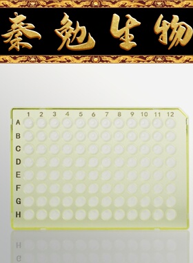 LABSELECT甄选 PC-96-HS-0200-YF 96孔200μL半裙边PCR板 黄框
