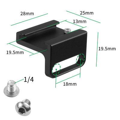 。铝合金冷靴底座 快装板摄影配件微单相机热靴座