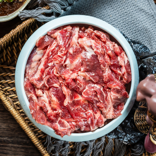 牛燕翅齐齐哈尔烤肉东北烤肉烤牛肉户外烧烤牛肉串雁翅条食材10斤