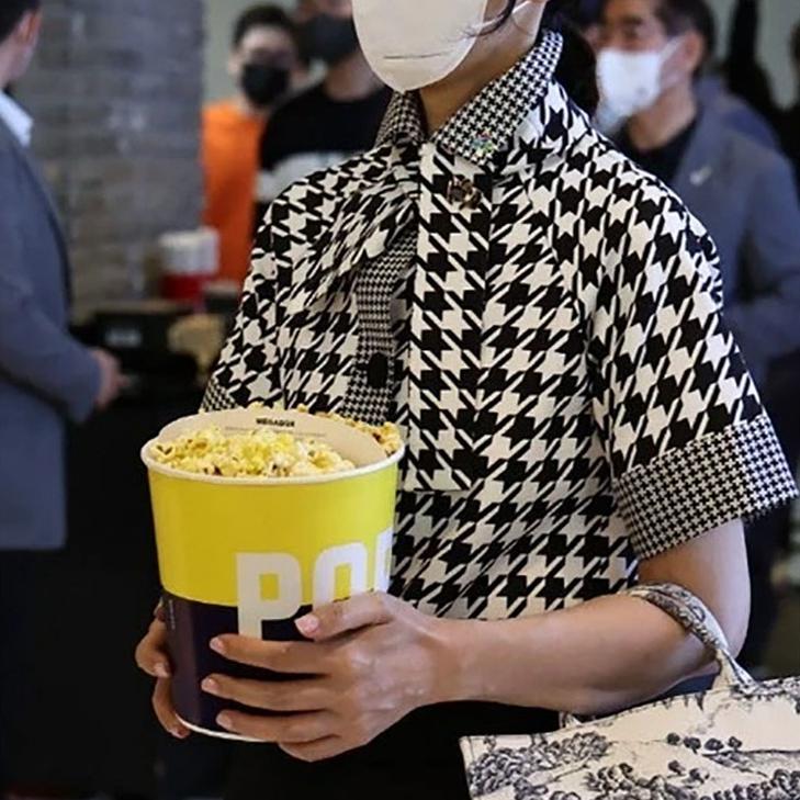 美女同款千鸟格棉衬衫领修身端庄短袖舒适上衣春夏秋装领带燕尾摆