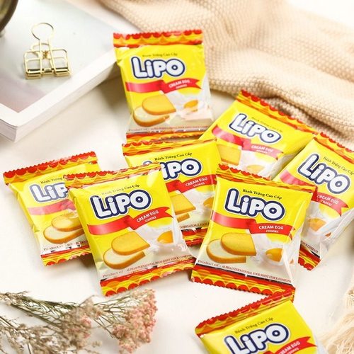 lipo面包干休闲食品小吃独立小包装饼干进口零食特产零食充饥解饿
