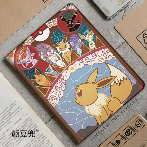 EEVEE伊布ipad10.2适用air4/5保护套matep pro11笔槽mini5/6小米5