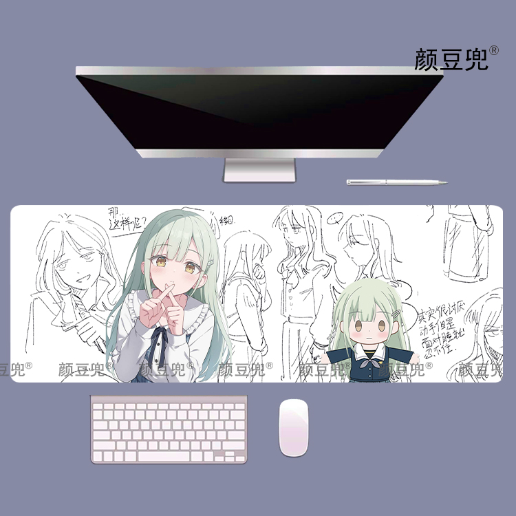 若叶睦BanG Dream! It's MyGO鼠标垫 防滑学生办公室桌垫键盘垫软