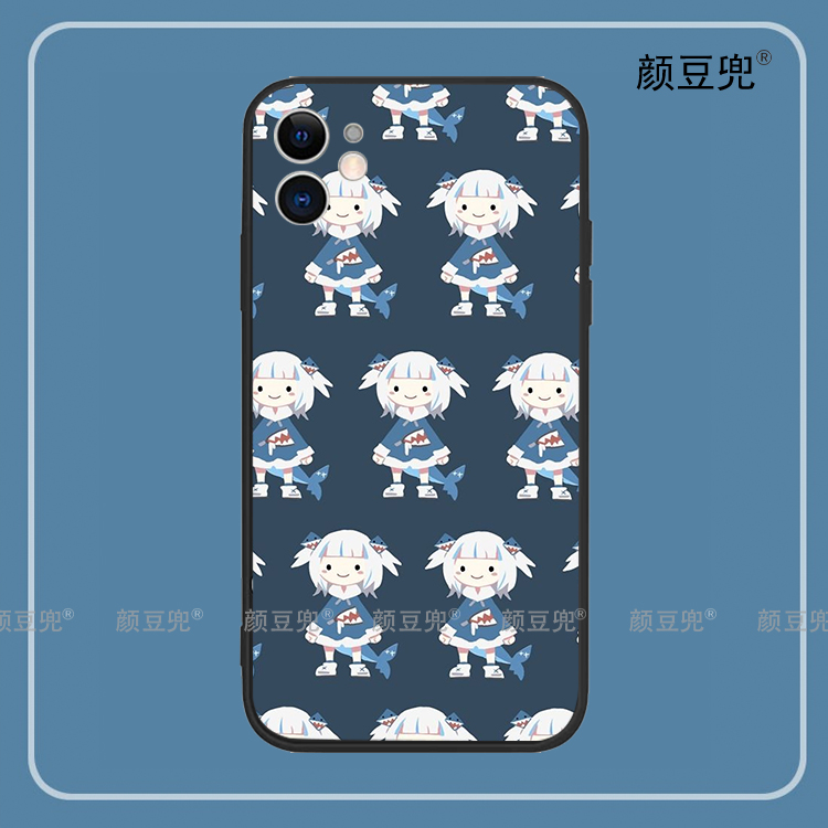 GAWR·GURA鲨鱼噶呜古拉 手机壳11适用iphone12苹果13 pro软XSMAX