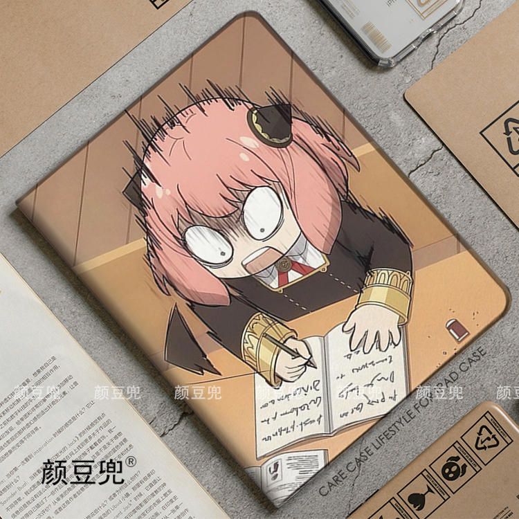 间谍过家家 阿尼亚ipad10.2适用air4/5 10.9保护套matepad pro12.9 Air3笔槽mini5/6小米56pro11华为M6荣耀V8