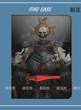 战锤40K黑色圣堂ipad10.2适用air4/5 7保护套matepad pro12.9笔槽mini56 7小米67Pro旋转Air13红米SE帝皇冠军