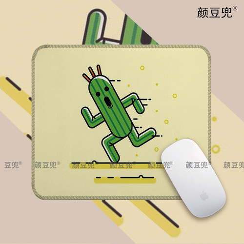 最终幻想FF7仙人掌莫古利周边 大号电竞游戏鼠标垫小号鼠标垫水洗