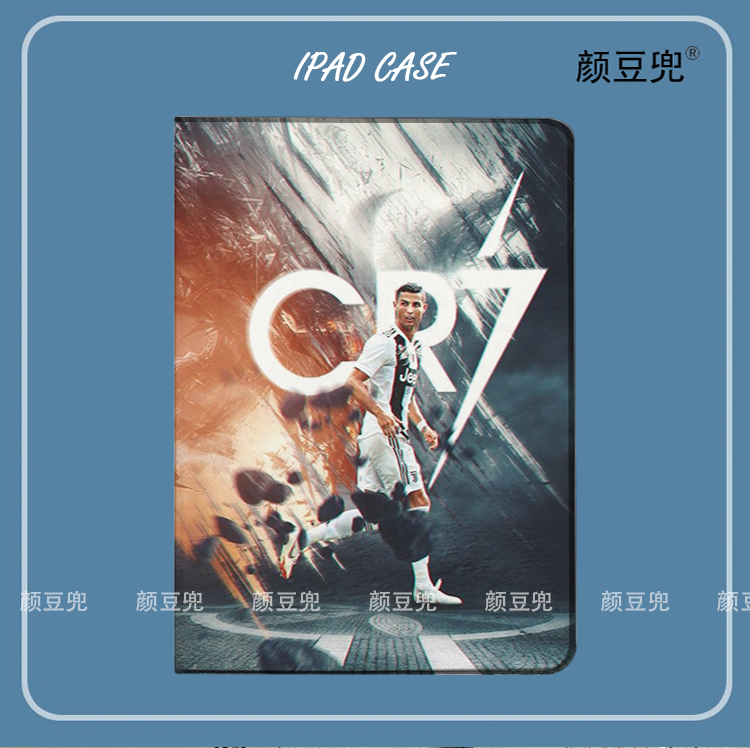 C罗纳尔多CR7 ipad10.2适用air4/5第十代10.9保护套matepad pro12.9笔槽mini5/6小米5/6pro11荣耀V8pro华为M6