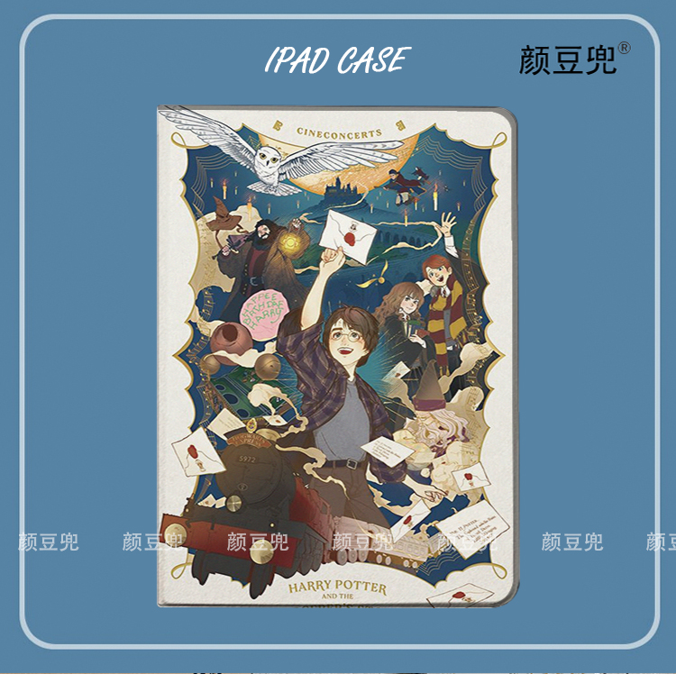 哈利波特ipad10.2适用air4/5第十代10.9保护套matepad pro11笔槽mini5/6小米5pro12.9荣耀V8皮套OPPOPAD动漫