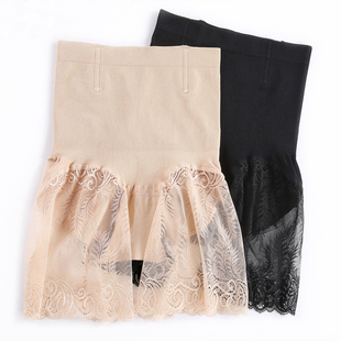 提臀塑形防走光打底裤 二合一内裤 女夏薄款 轻奢蕾丝高腰收腹安全裤