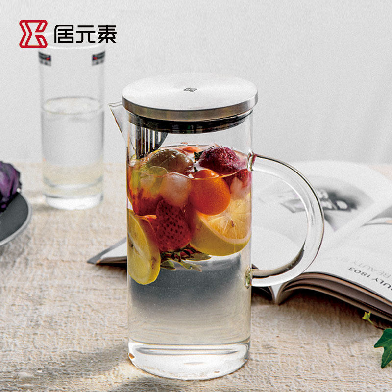 居元素玻璃耐高温凉水壶图片