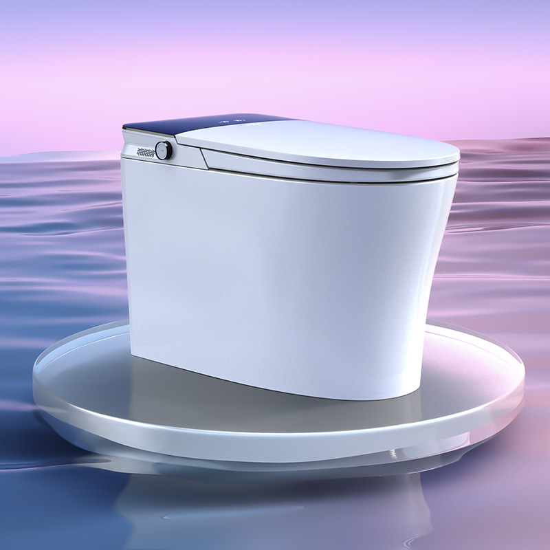 【新品】欧琳智能马桶无水压限制轻音降噪脚踢冲水大冲力坐便器