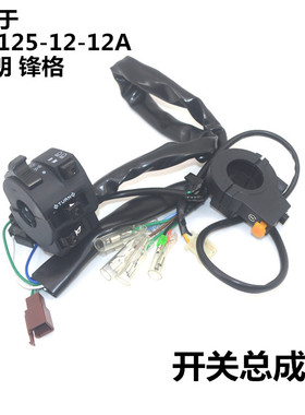 适用摩托车配件本WH125-12-12A锋朗锋格大灯转向灯起动开关总成田