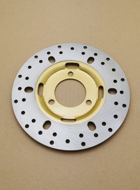 适用 豪爵悦星HJ125T-9C-9D-9A踏板摩托车 刹车盘 碟刹盘 刹车片