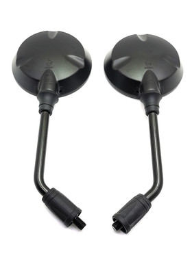 适用 大阳摩托车 复古圆形反光镜 DY200-8-6天昴后视镜 反光镜