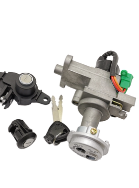 适用 豪爵萌哥 萌妹HJ125T-33/35/35A摩托车电门锁 钥匙开关 套锁