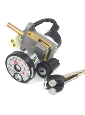 适用GY6仿迅鹰4代电门锁套锁摩托车踏板车鬼火六代电动车电源锁