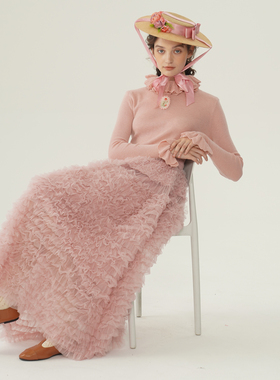 脸儿艺  重工耗料14米 精心剪裁大裙摆 四季百搭  多彩云朵蛋糕裙