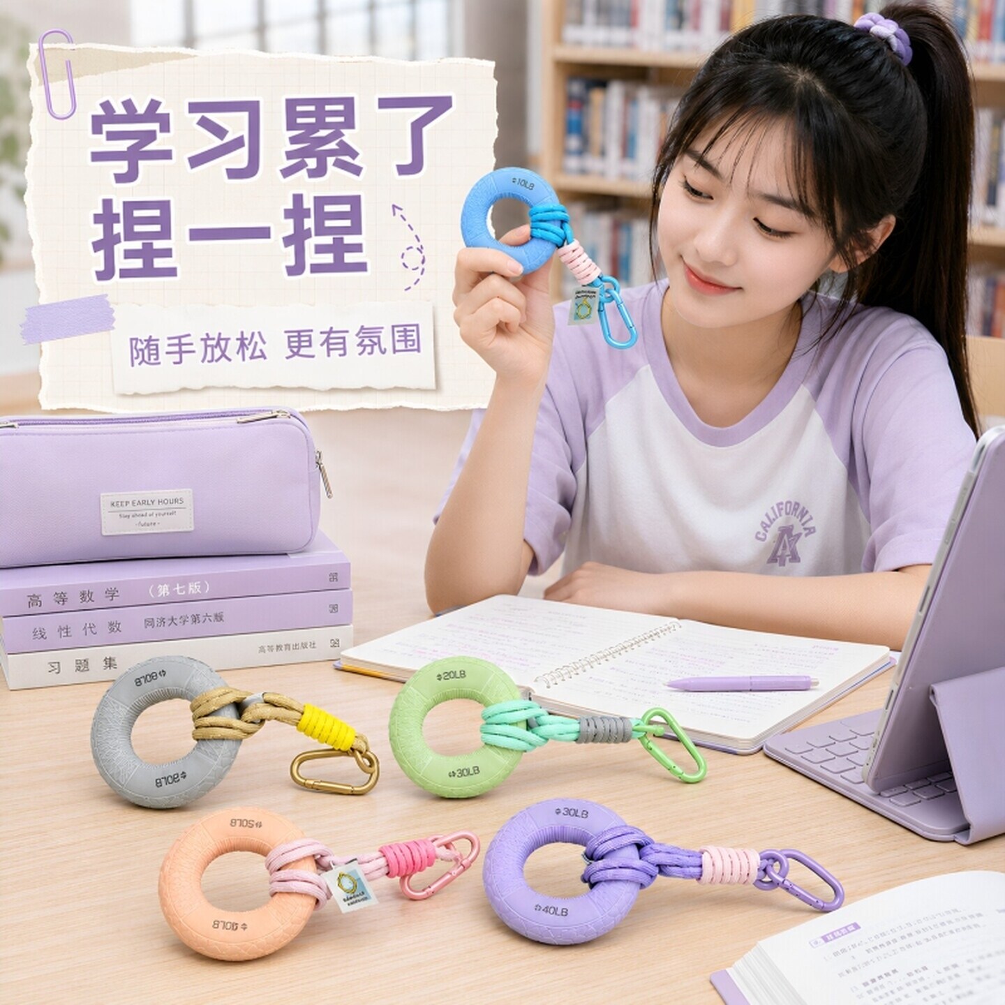 岩点挂件攀岩球握力圈握力器攀岩周边锻练握力环手指康复训练DIY