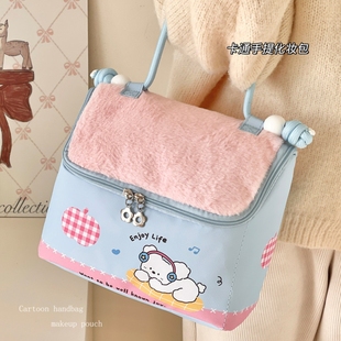 小房子化妆包大容量便携女新款高端随身袋化妆品收纳包防水旅行包