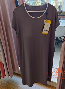 凯迪娅WP17635女60S莫代尔胸垫短袖家居休闲睡裙实体店同款