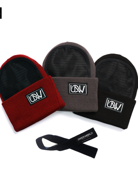 正品UNDERWORLD嘻哈街舞针织帽成人少儿通用bboy头转帽子冷帽