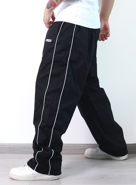 FBS Brand 22SS复古old school嘻哈街舞宽松运动长裤bboy练舞裤子