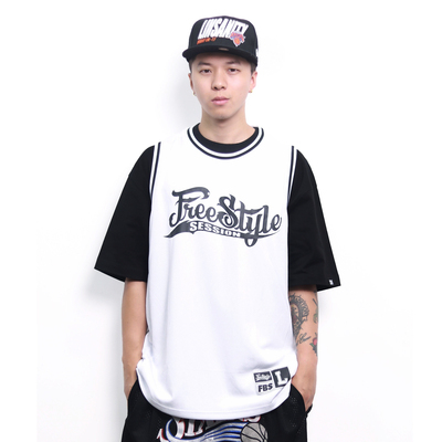 FBS三方联名款嘻哈街舞篮球衣