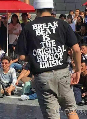 正品韩国SPRING SURESHOT嘻哈街舞hiphop bboy短袖宽松短袖T恤
