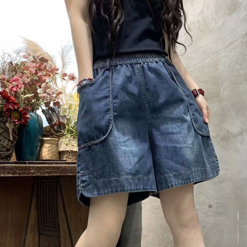 夏季新款牛仔短裤女显瘦