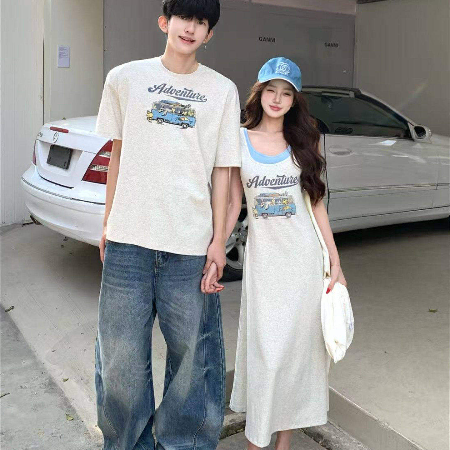 情侣装小众设计感夏季韩
