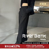 长裤 WONG黑色宽松垂感阔腿西裤 5折现货 RODERIC