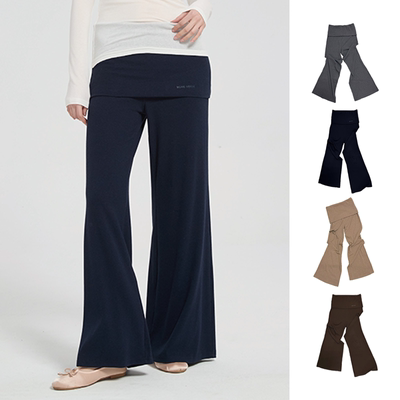 MONOVERSE假两件合体微喇针织裤