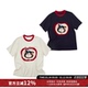 WARM AID ING休闲宽松手工贴布猫咪短袖 T恤25秋新款
