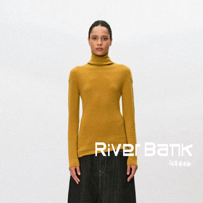 Liegee简约高领修身肩部分割打底