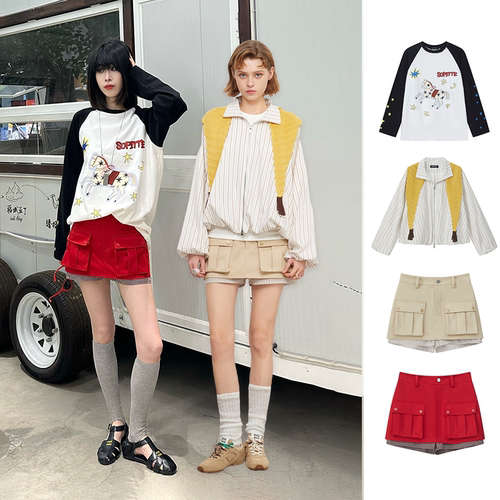 Sofitte披肩外套插肩长袖A字裙裤