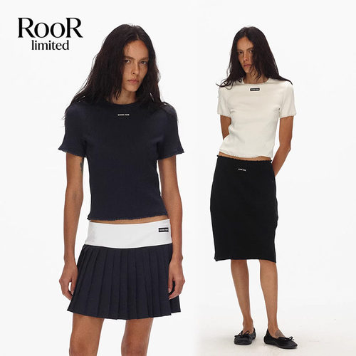 ECHOADE修身蕾丝短袖T恤女春夏