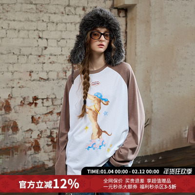 AlexiaSandra旱冰小狗长袖T恤