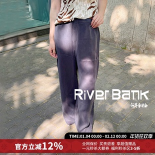 【5折现货】RODERIC WONG系带曾青色铜氨空气裤休闲长