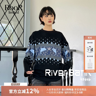 AndreaMartin长袖费尔岛T恤