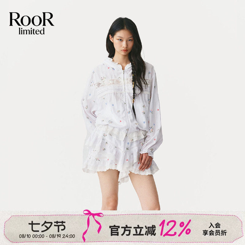 福蝶FORDARE碎花刺绣外套短裤