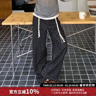 YANAG百搭宽松倒装腰头牛仔裤水洗长裤女26春夏新款