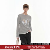 T恤女26春夏新款 MAKE IF马年限定许愿小马印花长袖