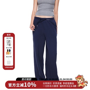 25秋新款 ING休闲纯色小刺绣针织弯刀卫裤 AID WARM