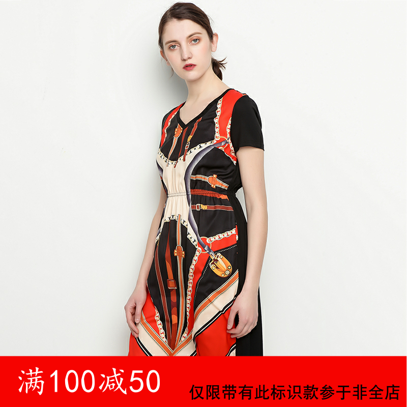 ¸ß¶ËÅ®×° YU0016 VÁì Ó¡»¨ ÏÔÊÝ Á¬ÒÂȹ 4.10 ÏÄ